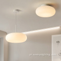 Lâmpada de teto LED moderno minimalista em branco em branco